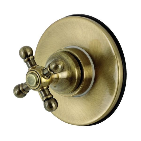 Kingston Brass KS3033BX Single-Handle Three-Way Diverter Valve with Trim Kit, Antique Brass KS3033BX - main